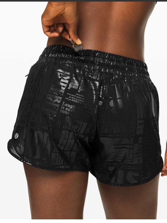 lululemon athletica Pants - Lululemon Hotty Hot Short II *Long 4" Manifesto
20YR Manifesto Foil Black Black